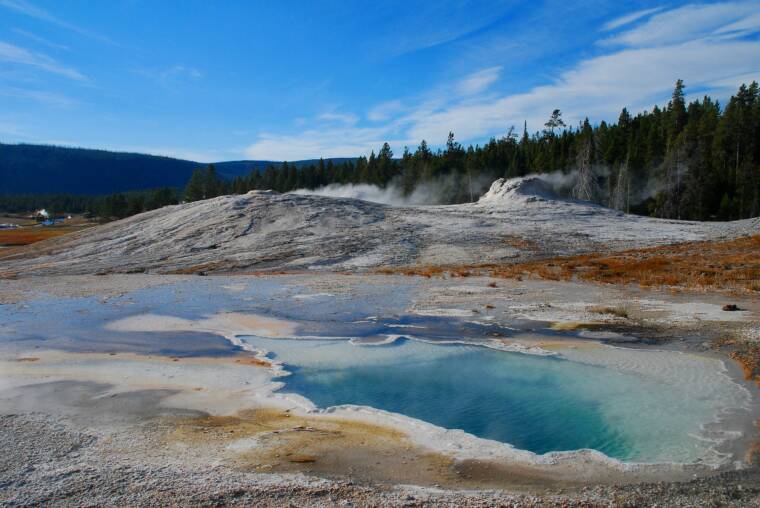 Geyser Pool in Yellowstone National Park